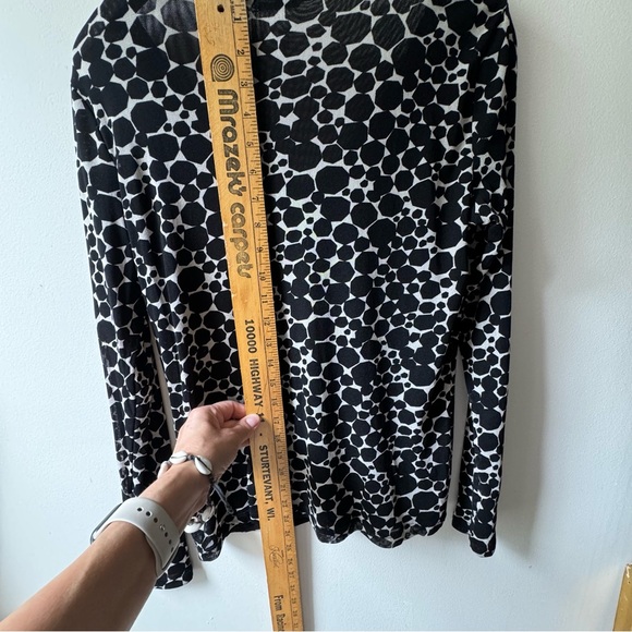 LIZ CLAIBORNE Vintage biz casual stretchy mesh top - Picture 2 of 6